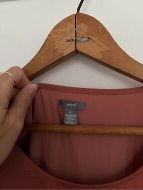 aerie Scoop Neck Tank Top in Dusty Rose